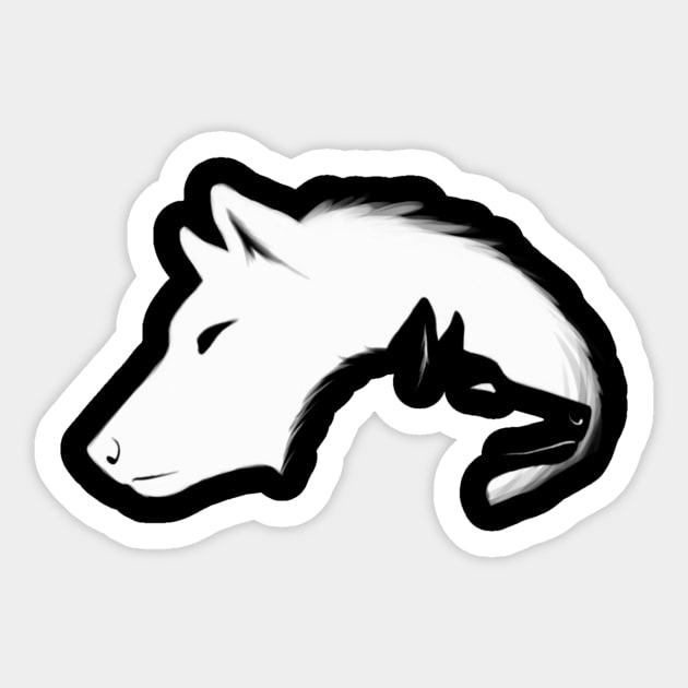 Wolf lover desing gifts Sticker by SGcreative